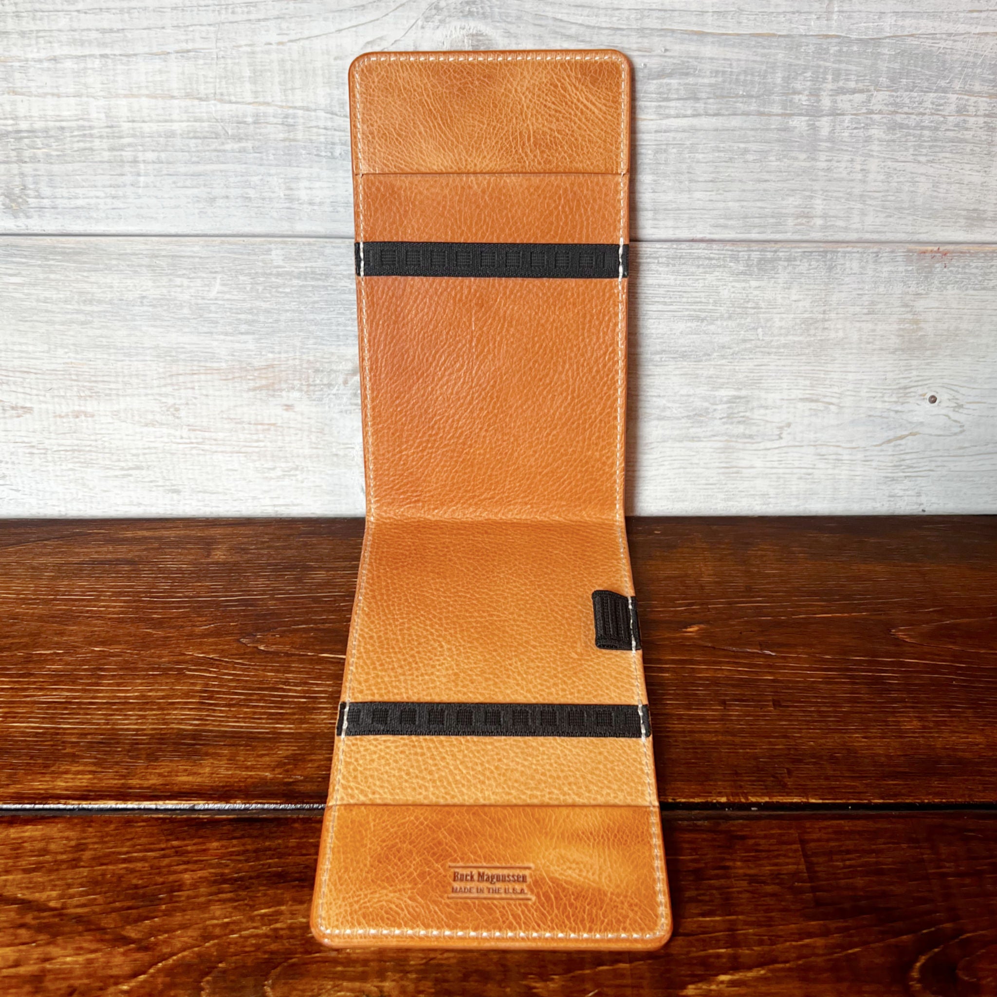 Oakmont Pro Yardage Book Cover in Natural Waxy, Natural Interior, and Cream Thread