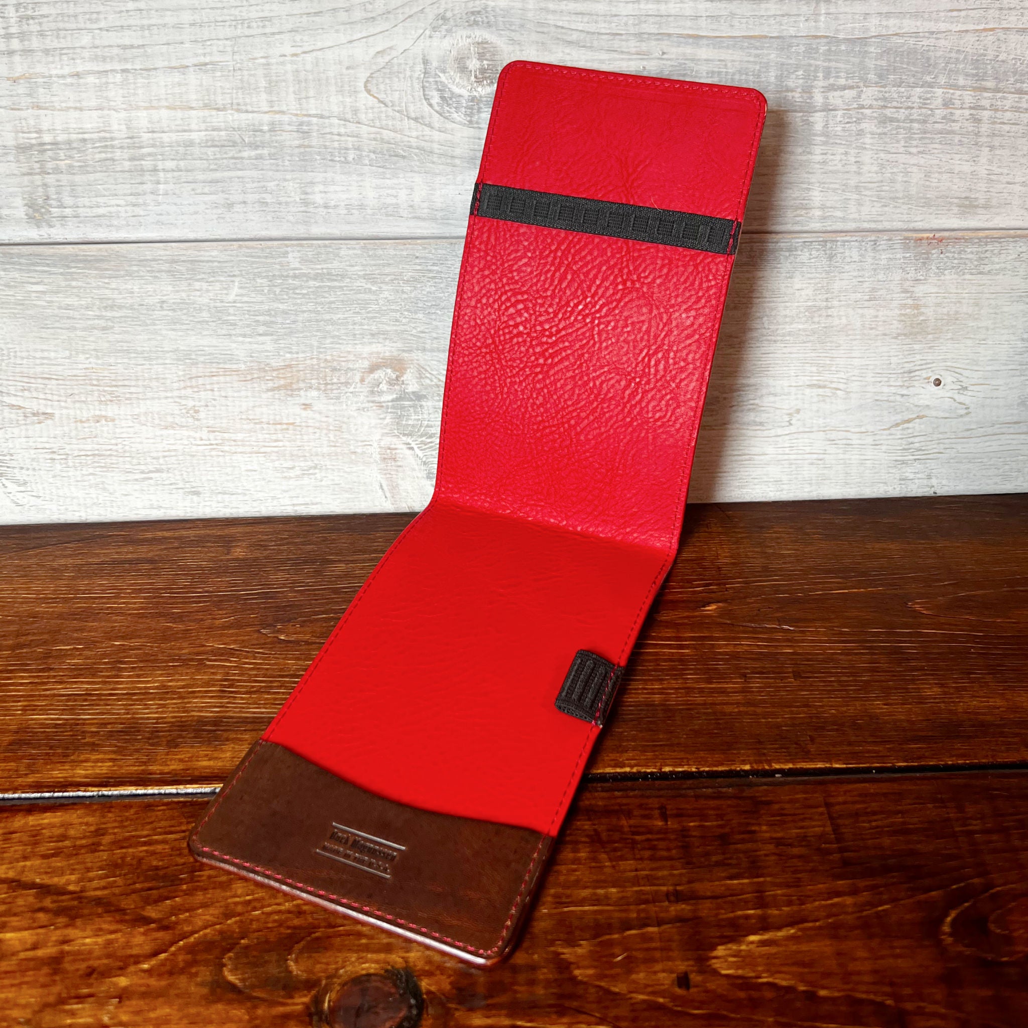 Augusta Pro Yardage Book Cover in Nemesis, Red Interior, and Red Thread